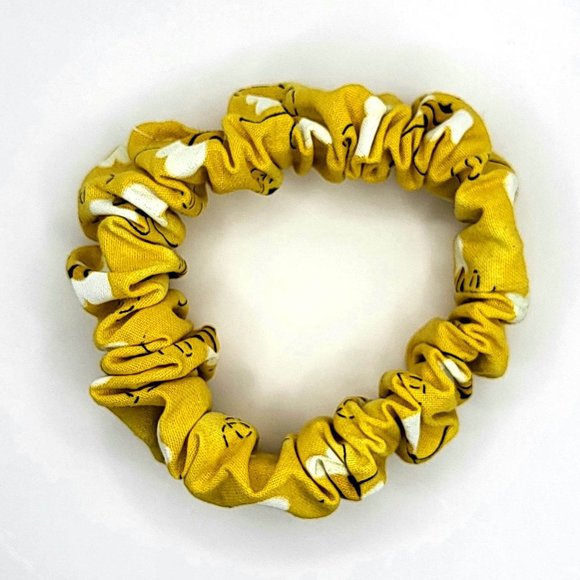 Bee Wide Elastic Scrunchie Tight Fabric Anti Crease - Picture 2 of 2